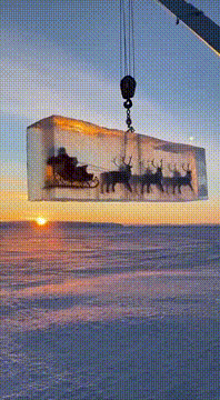 AI generated video: They found Santa and his reindeer frozen in Arctic ice 🎅❄️
