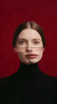 AI generated video: “the woman who temporarily misplaces the middle of her face"