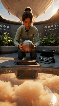 AI generated video: integrated_multimodal_description: [0s-2s] Stylized 3D animated feature style…