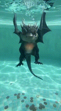 AI generated video: Show and old bandaid float by