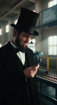 AI generated video: Abraham Lincoln pissed off about the penny ceasing to be with penny production…
