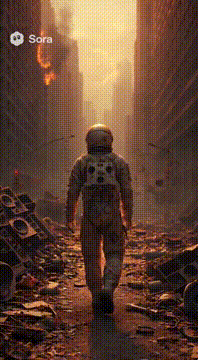 AI generated video: Subject / Scene Settings - Subject type: skeleton in an astronaut suit with…
