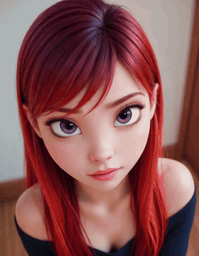 AI generated video: Roxy portrait