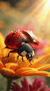 AI generated video: Lucky. 🐞🐞 Thank you @artexmg ✨