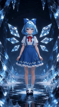 AI generated video: integrated_multimodal_description: [Shot 1] 2D-animated, clean anime style…