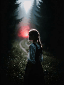 AI generated video: subject_definitions <Subject 1> The young woman with pale skin and a long…