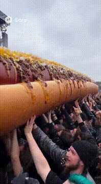 AI generated video: It’s a giant chili dog