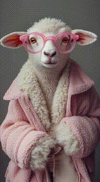 AI generated video: SHEAR‑CHIC: PINK FRAME DRIP