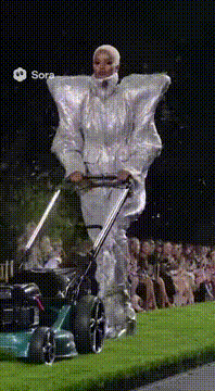 AI generated video: High fashion, low cut