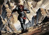 AI generated video: integrated_multimodal_description: [Shot 1] 1998 dark fantasy OVA style…