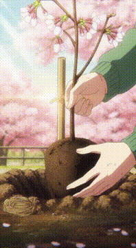 AI generated video: gardening | sakura
