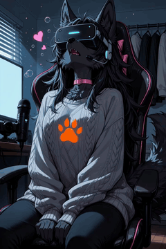 AI generated video: subject_definitions: <Subject 1> is the furry female anthro character in…