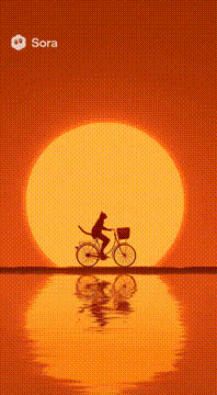 AI generated video: { "project_title": "Ride into the Sun", "theme": ["freedom", "serenity"…