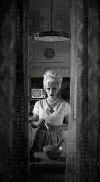 AI generated video: She stares at the slightly open curtain. Eventually she locks eyes. She slowly…