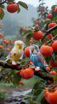 AI generated video: “Caught in the rain, but together it feels like sunshine ☔💕”