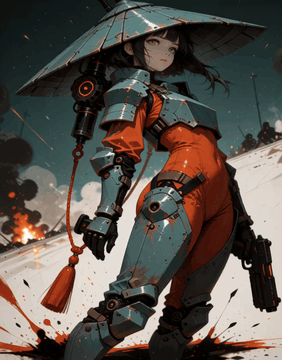 AI generated video: Animate <Picture 1> as a cinematic action-character moment. She is a…