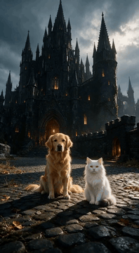 AI generated video: Create a 5-second cinematic, photorealistic fantasy adventure video based…