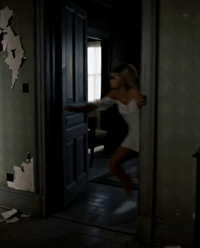 AI generated video: Shot 1] Live-action, cinematic horror film, a single continuous tracking shot…