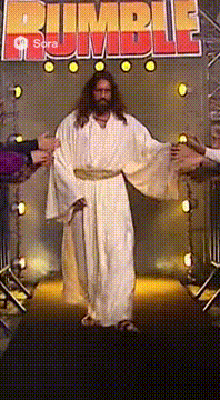 AI generated video: Then make him fight satan