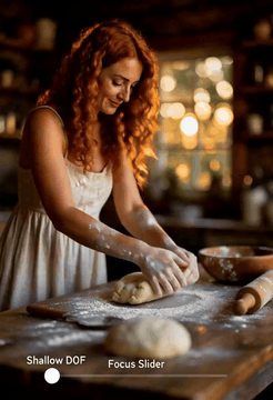 AI generated video: IMAGE: A cinematic candid photograph of a 25-year-old ginger woman making fresh…