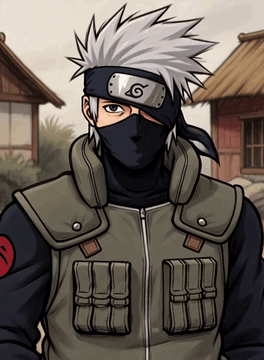 Видео, сгенерированное нейросетью: kyhu style image sketch animation, thick lines, 1boy, hatake kakashi, He is…
