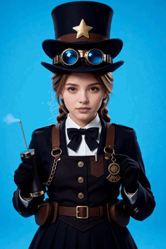 Видео, сгенерированное нейросетью: Steampunk aesthetic, best quality, , HDR, professional, studio quality…