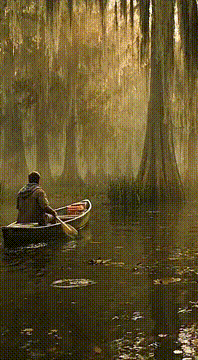 AI generated video: Gigantic Horrifying Snake slithered through deep murky Louisiana bayou water…