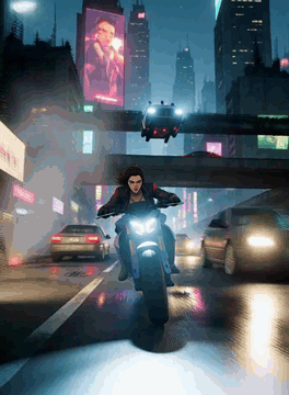 AI generated video: neon-decay, adult animated cyberpunk action series aesthetic, a rebellious…