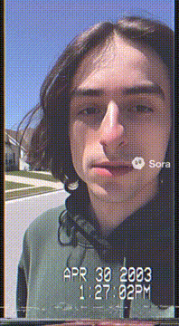 AI generated video: Keep everything similar but make @highsobrietyai the camera man who pans to…