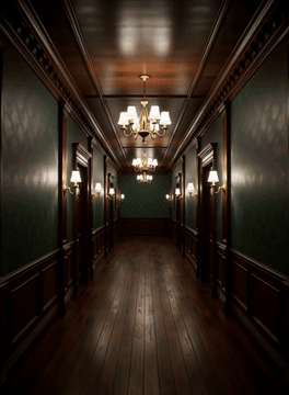 AI generated video: The scene is set in an ultra-detailed, highly realistic opulent mansion at…