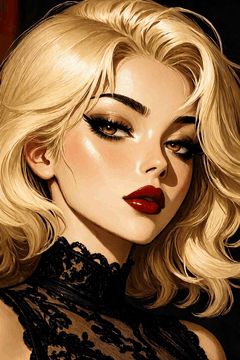AI generated video: woman mid shot in RAW profile photo, close-up, dark atmosphere, masterpiece…