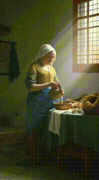 AI generated video: Vermeer