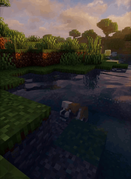 AI generated video: Mancerift1, This is a digital, blocky-style, Minecraft style, cute dog climbs…