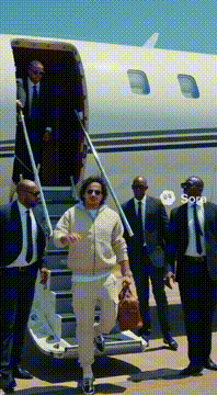 AI generated video: @shaikharsalan.x coming to Mauritius by Private jet with 6 bodyguards and went…