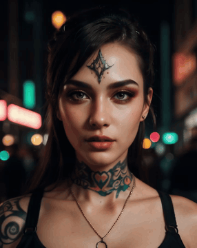 AI generated video: Subtle head turn, blinking naturally, cinematic camera movement, realistic skin…
