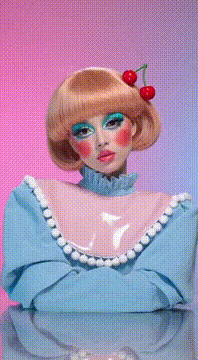 AI generated video: @plasticcakedreams