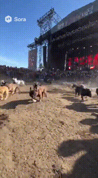 AI generated video: Make it a bunch of frenchies