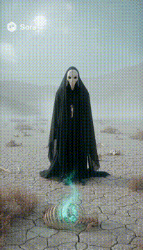 AI generated video: # Reaper of the Wastes — Skyward Remains ## Subject / Scene Settings…