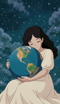 AI generated video: earth mother