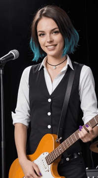 AI generated video: In a Coloradoan accent she says into an echoing microphone: "Sup guys, it's…