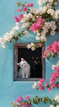 AI generated video: “When love is soft paws and gentle winds.” 🌸🐾