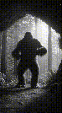 Видео, сгенерированное нейросетью: A Day in the Life of Bigfoot