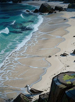 AI generated video: This video is shot in RSNature style animation with defined yet rough sketch…