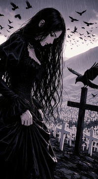 AI generated video: integrated_multimodal_description: [Shot 1] Detailed dark fantasy anime…