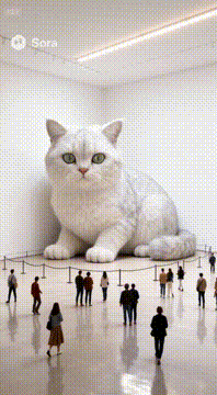 AI generated video: 小猫在跳舞