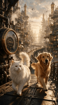 AI generated video: Create a 5-second cinematic, photorealistic animal adventure video based…
