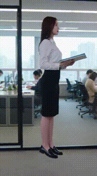 AI generated video: Photorealistic cinematic 10-second clip inside a modern corporate office in…