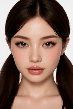 AI generated video: woman face closeup, low twintails, Cut and Smoke Eye, High-spec detail…