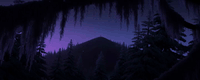 AI generated video: z00t0p1a, Nick Wilde, Horse. A wide establishing shot of a dark ridge, cutting…