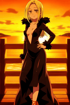 AI generated video: 3L41N3, (The Seven Deadly Sins Style), format: anime, style: anime…